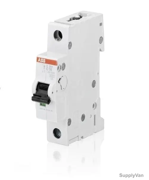 Abb Miniature Circuit Breaker, S201-C63, 1P, Curve C, 63A
