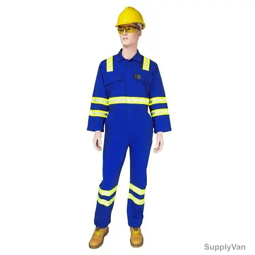 Empiral Coverall, E310052801, Cotton, 2XL, Navy Blue