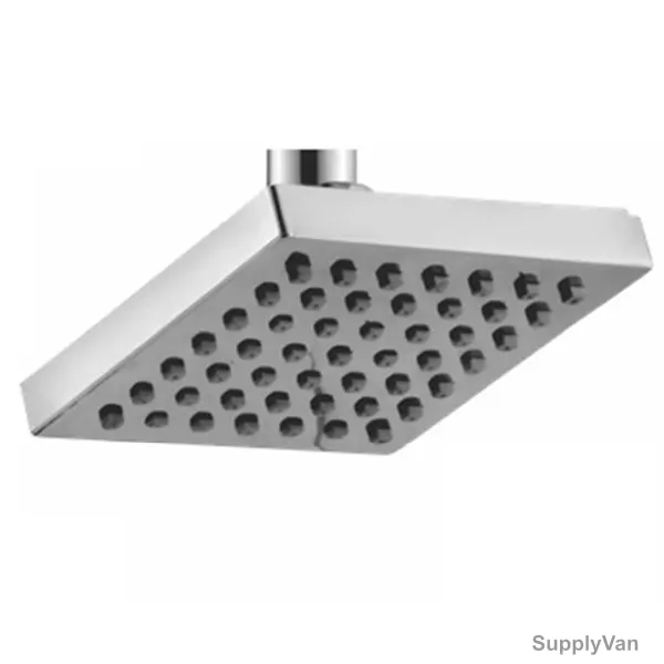 Touch Square Over Head Shower With Silicon Nozzle, 5 Inch Width x 5 Inch Length, Chrome