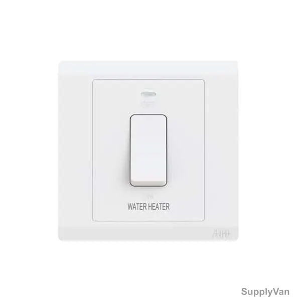 Abb DP Switch With Neon, BL171WH, Inora, 1 Gang, 1 Way, 20AX, White — image 1