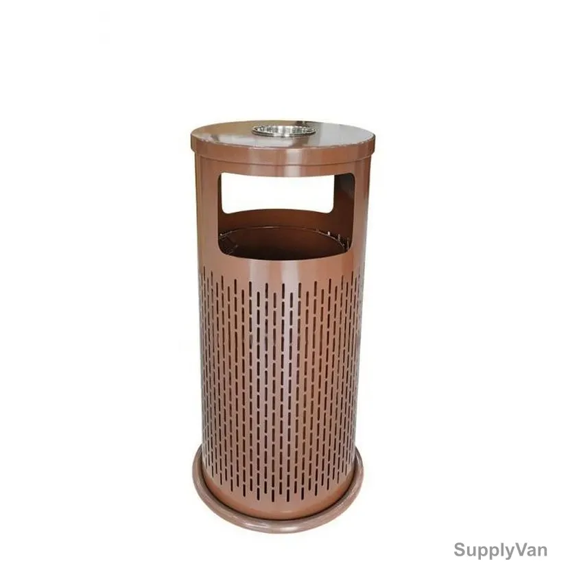 Brooks Ashtray Bin, BKS-ASH-3303, Proxima, Metal, 380MM Dia, 775MM Height, 34 Ltrs Capacity