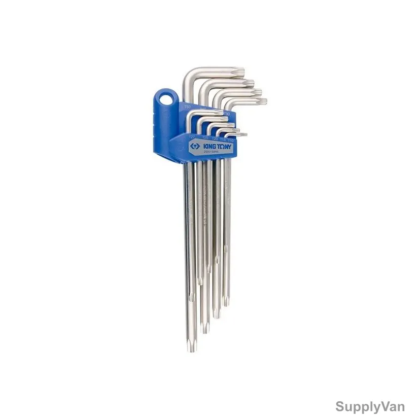 Kingtony Star L Wrench Set , 20419PR, Extra Long, 9 Pcs/Set