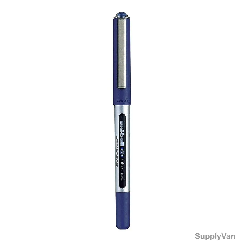 Uni-Ball Ball Point Pen, UB150-02BE, Eye Micro, 0.5MM Tip, Blue, 2 Pcs/Pack
