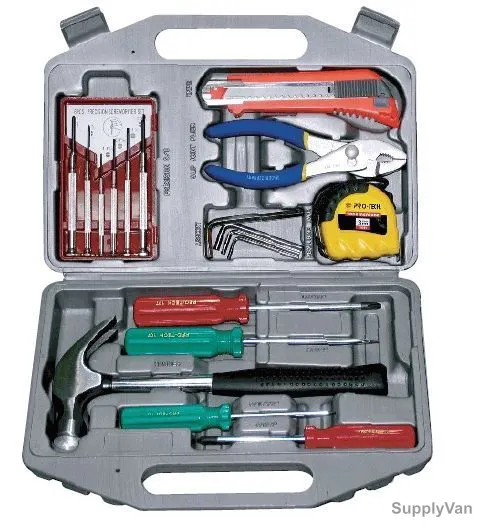 Pro-Tech Light Duty Maintenance and Repair Home Tool Set, 19PCS
