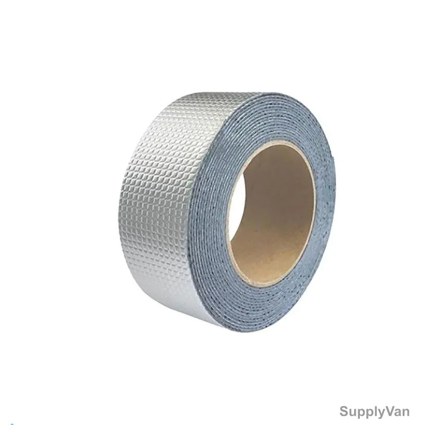 Butyl Foil Tape, 50MM x 5 Mtrs, Aluminum, Silver