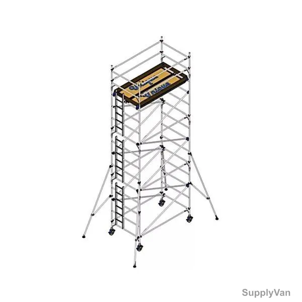 Unique Single Width Scaffolding Tower, USSW-7-30, Aluminium, 7.30 Mtrs, 250 Kg