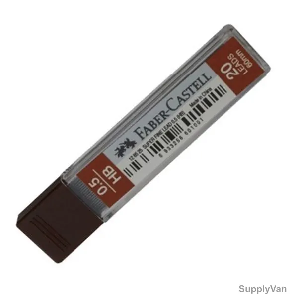 Faber-Castell Mechanical Pencil Lead, 1265-12, 0.5MM, 20 Pcs/Tube