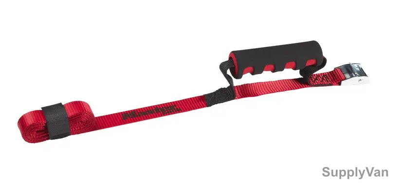 Master Lock Carry Strap, ML3123EURDAT, Metal Buckle, Red, 2.5 Mtrs