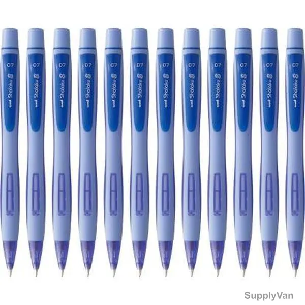 Uni-Ball Shalaku S Mechanical Pencil, M7-228-BE, 0.7MM Tip Size, Blue, 12 Pcs/Pack