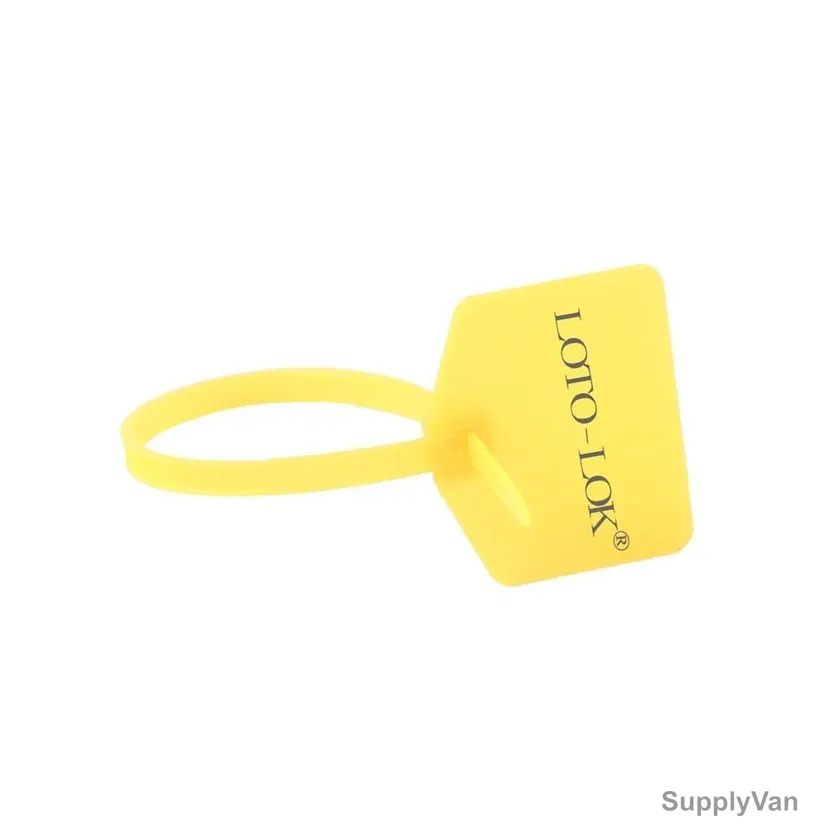 Loto-Lok Security Seal, PS-120YL, Nylon, 120MM, Yellow, 50 Pcs/Pack