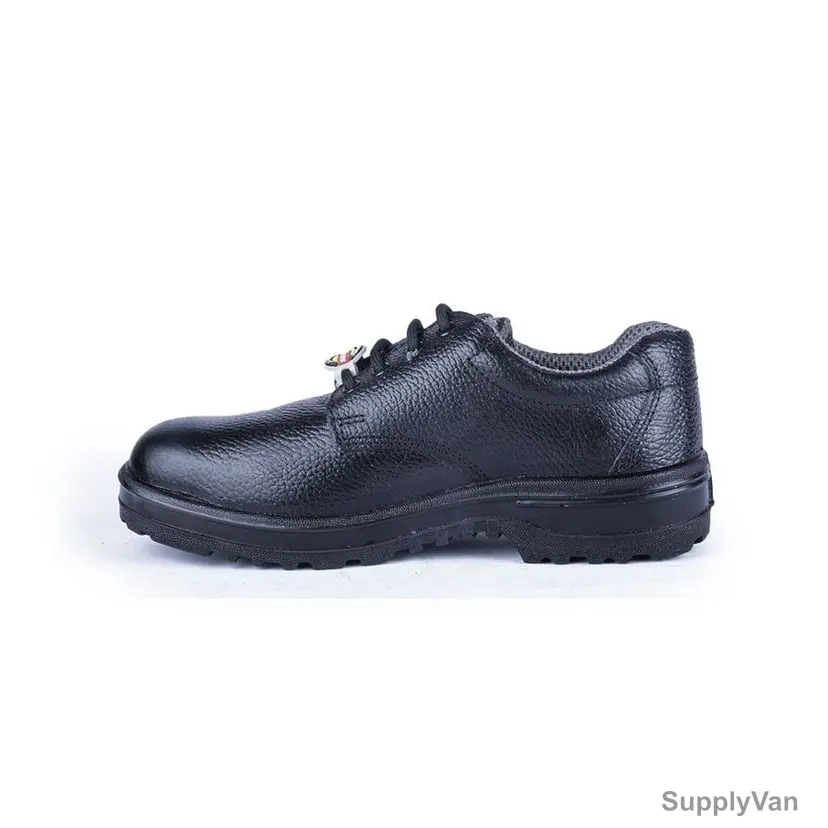 Hillson Single Density Steel Toe Safety Shoes, HBSLA, Base, Leather, Low Ankle, Size39, Black — image 1