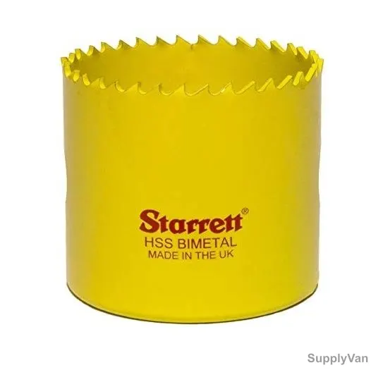 Starrett Hole Saw, SH0216, High Speed Steel, 52MM, Yellow