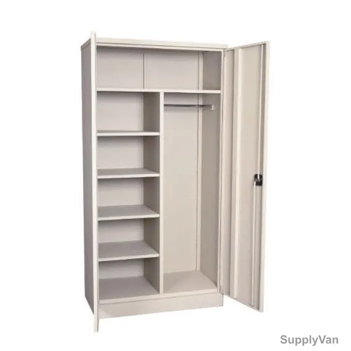 Rigid Domestic Cupboard, RGD-22, Epoxy Polyester Powder Steel, 5 Shelves, Silver