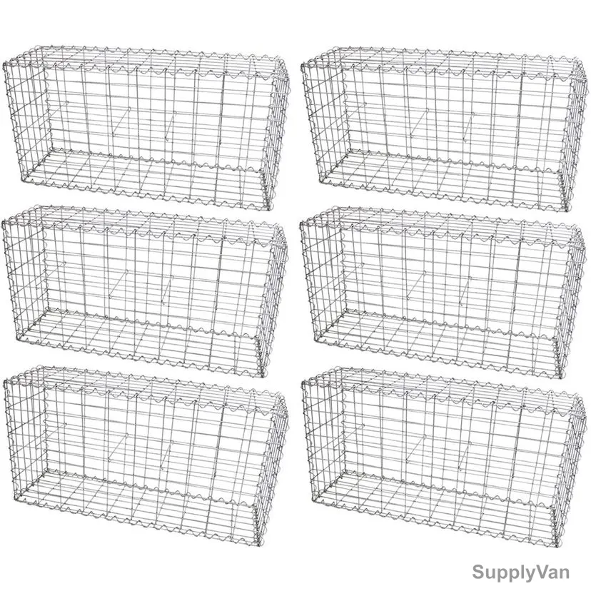 Admax Gabion Basket With Outdoor Spiral, ADG105030410, Galvanized Steel, 100CM Length x 50CM Height, 4MM Wire Dia