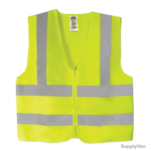 Tuf-Fix Safety Vest, SV029, Polyester, 120GSM, Green