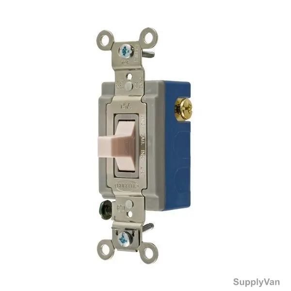 Hubbell 4 Way Momentary Toggle, HUBHBL1556LA, 15A, 120-277VAC