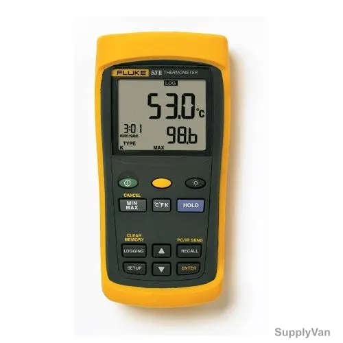 Fluke Single Input Digital Thermometer, 53-II-B, 50Hz, 0 to 1767 Deg.C