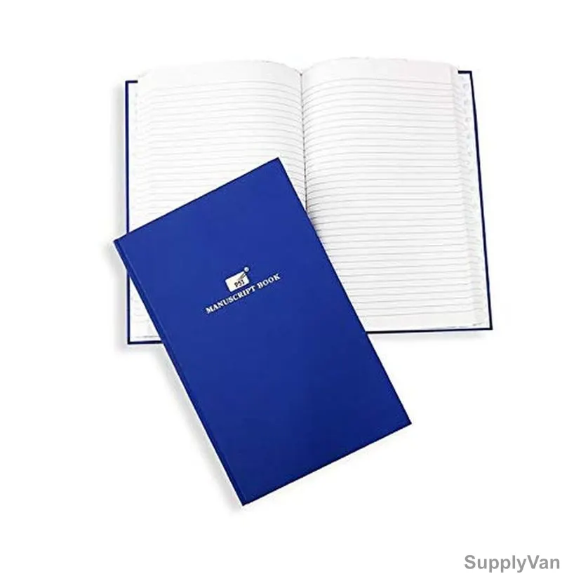 PSI Manuscript Book, PSMBA46Q, A4, 6QR, 288 Pages, Blue