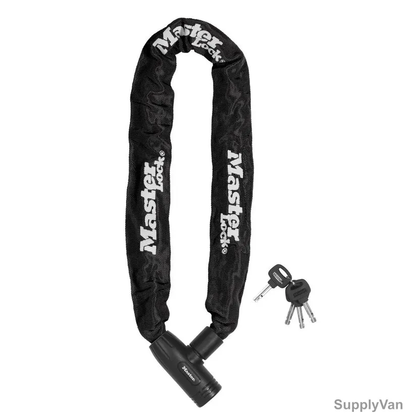 Master Lock Chain Lock, 8391EURDPRO, 90CM x 8MM, Black — image 1