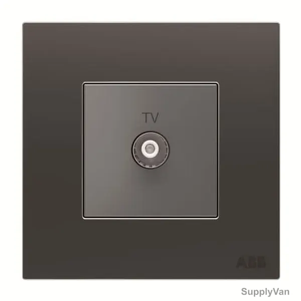ABB TV Socket, AM30144-SB, Millenium, 1 Gang, Silk Black