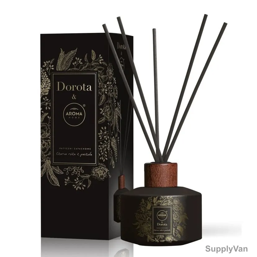 Aroma Home and Dorota Reed Diffuser Set, Black Rose/Patchouli, 100ML