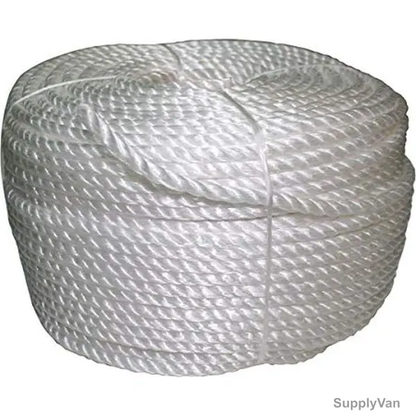 Amarine Coiled Rope, Polypropylene, 200 Mtrs, White