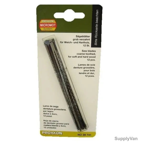 Proxxon Scroll Saw Blade, 28741, 12 Pcs/Set