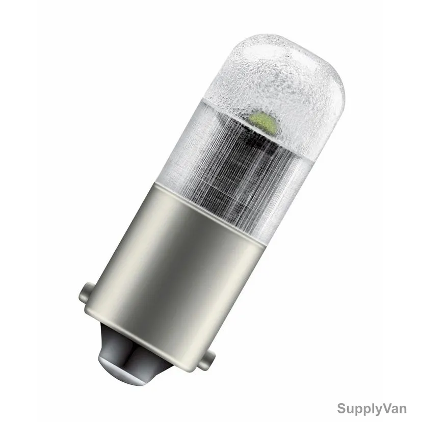 Osram Automotive Signal Bulb, 3850CW-02B, BA9s, 12V, 1W, T4W ECE Category, 2 Pcs/Pack