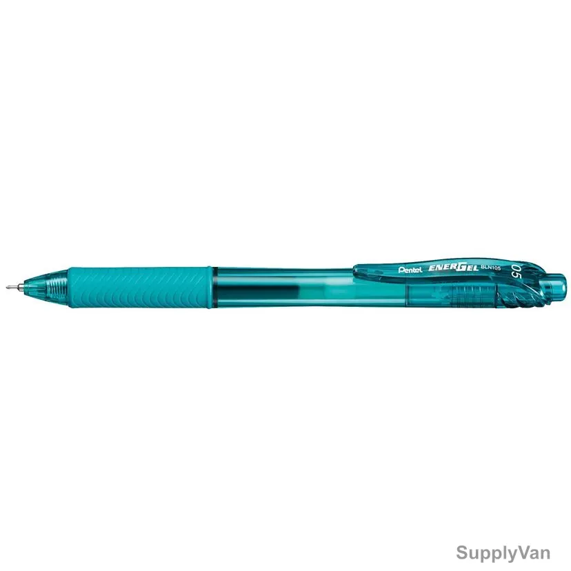 Pentel Energel-X Needle Gel Roller Pen, PE-BLN105-S3H, 0.5MM Tip, Turquoise Blue, 12 Pcs/Pack