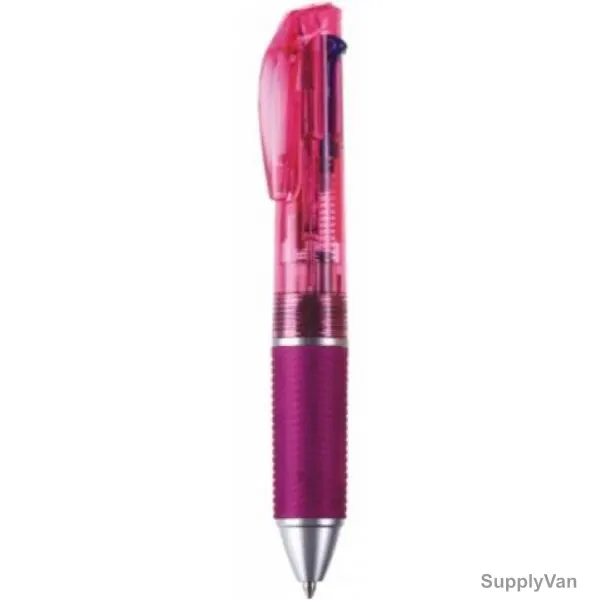 Atlas 4 Color Ball Point Pen With Stylus, AS-SPST5-36P, 1.0MM Tip, Assorted Colors, 36 Pcs/Set