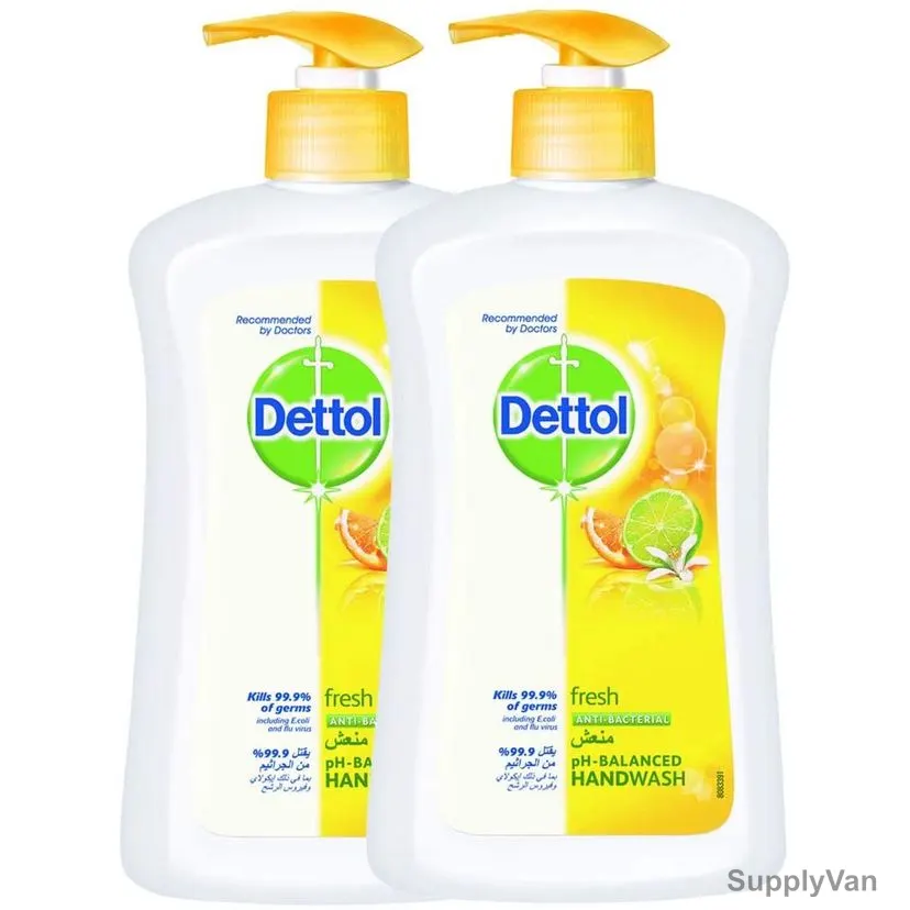 Dettol Fresh Anti-Bacterial Hand Wash, 200ML, 2 Pcs/Pack