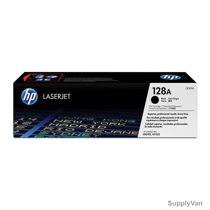 HP Original LaserJet Toner Cartridge, CE320A, 128A, Black — image 1