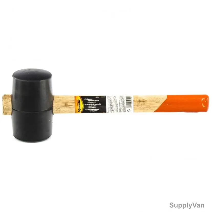 Sparta Rubber Mallet With Wooden Handle, 111405, 340GM