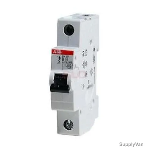 Abb Miniature Circuit Breaker, SH201-C25, 1P, Curve C, 25A