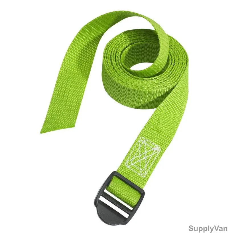Master Lock Lashing Strap With Plastic Buckle, ML3004EURDATCOL, 1.2 Mtrs x 25MM, 40 Kg, Green, 2 Pcs/Pack