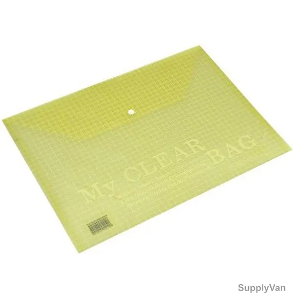 Fis My Clear Bag, A4, Yellow
