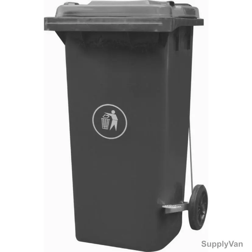 Moonlight Garbage Bin With Peddle, 55323, 120 Ltrs, Grey