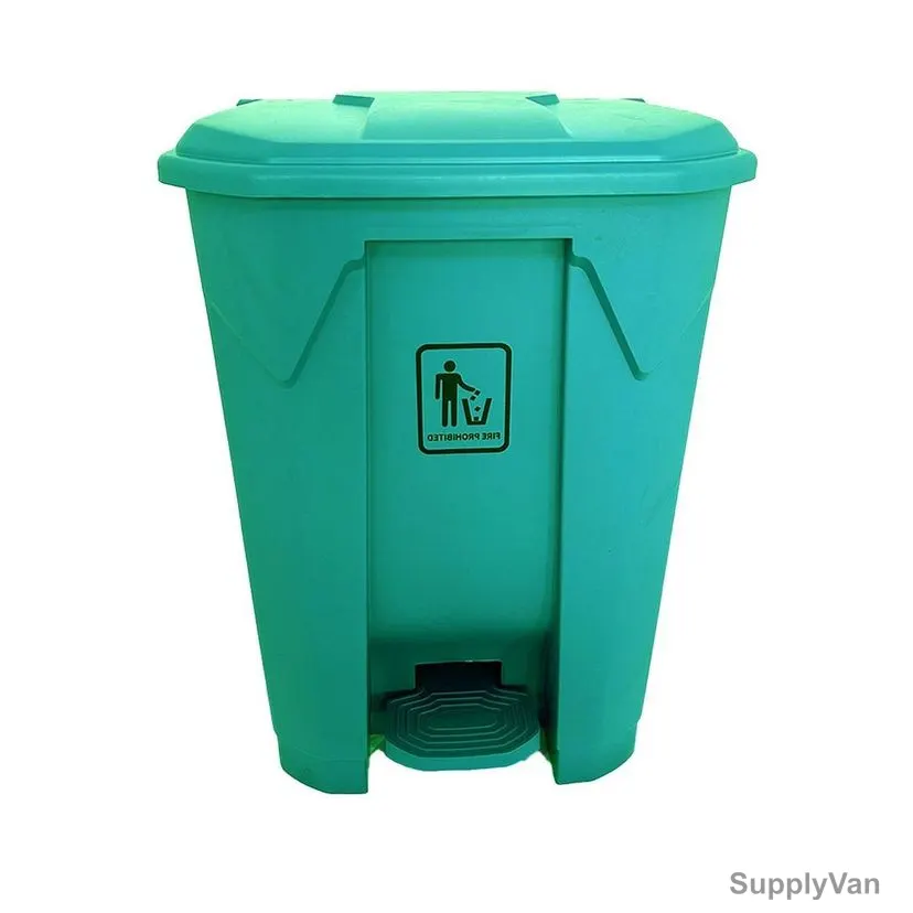 Akc Garbage Bin With Pedal, GC05G-45, Plastic, 45 Ltrs, Green