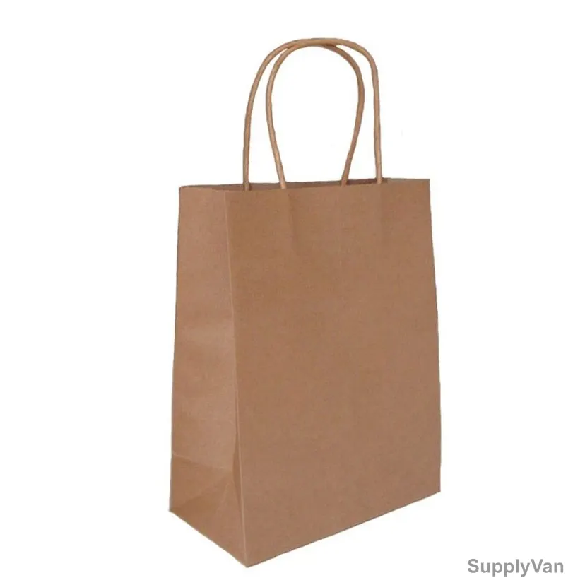 SB Printed Paper Bag, 40CM Height x 30CM Width x 15CM Depth, Brown, 250 Pcs/Pack