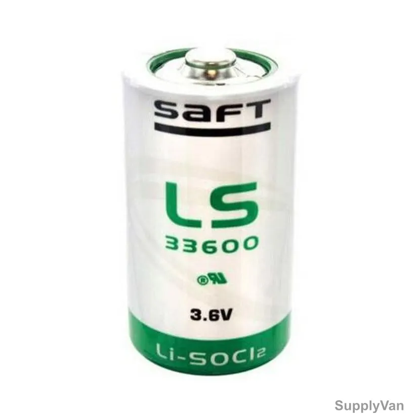 Saft Primary Lithium Battery, LS33600-D, 3.6V, White