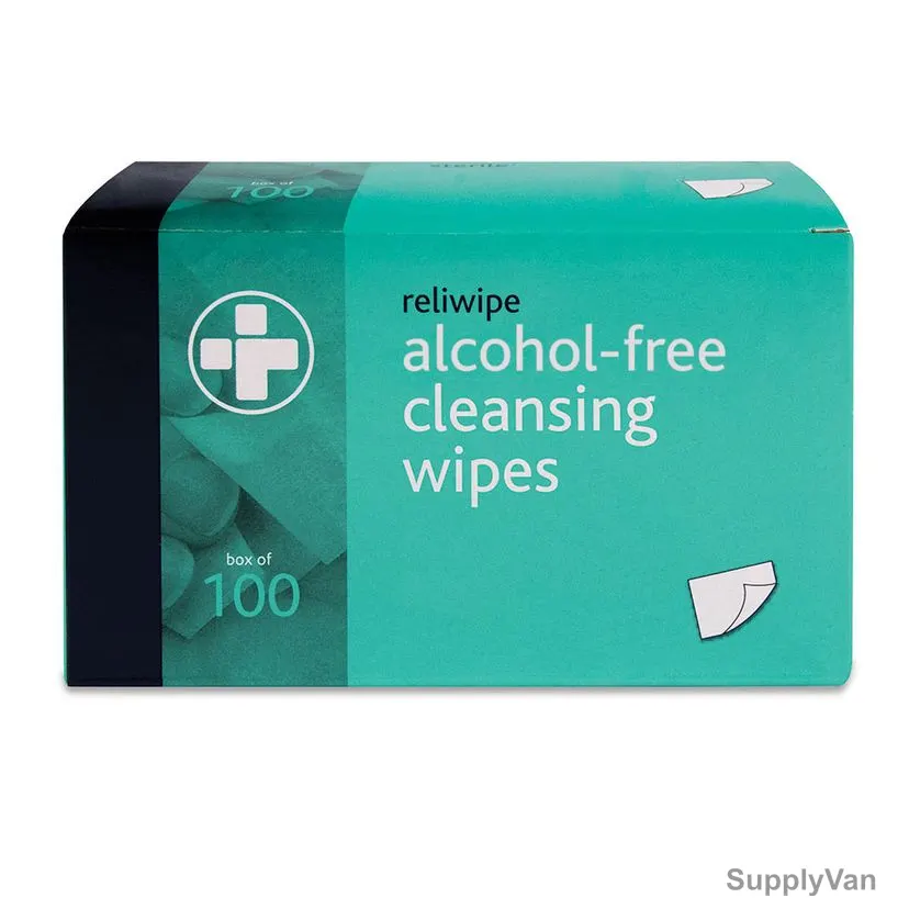 Reliwipe Non-Sterile Alcohol Free Cleansing Wipe, 741, 120MM Width x 200MM Length, 100 Pcs/Pack — image 1