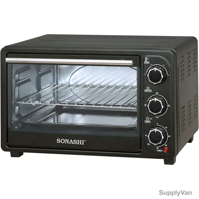 Sonashi Electric Oven, STO-730, 21 Ltrs, 1380W, Black — image 1