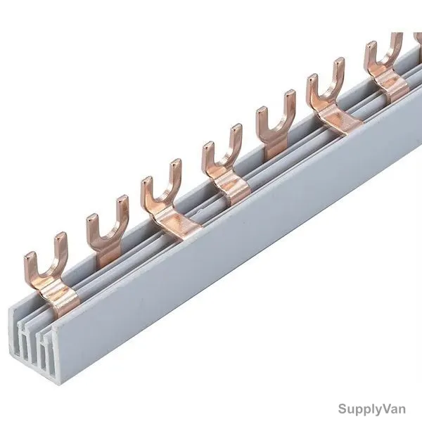 U Type Bus Bar, 415VAC, 2 Pole, 5 Pcs/Pack