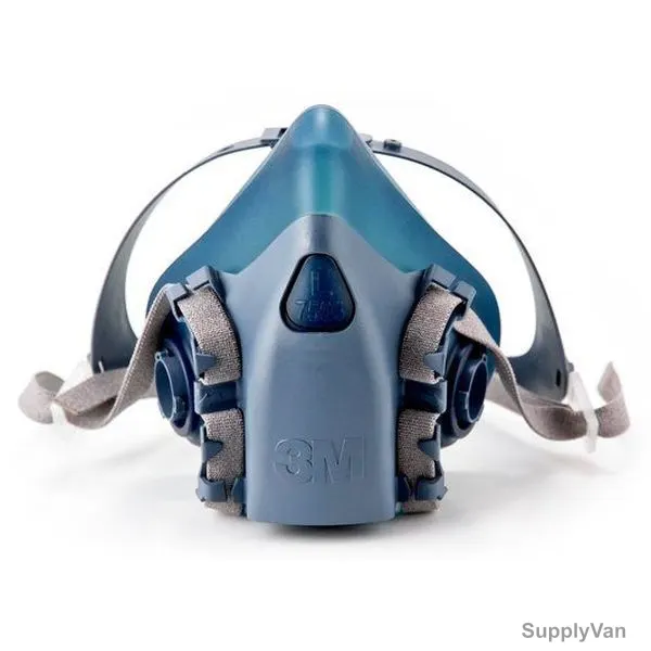 3M Half Face Mask Respirator, 3M7503, Large, Blue