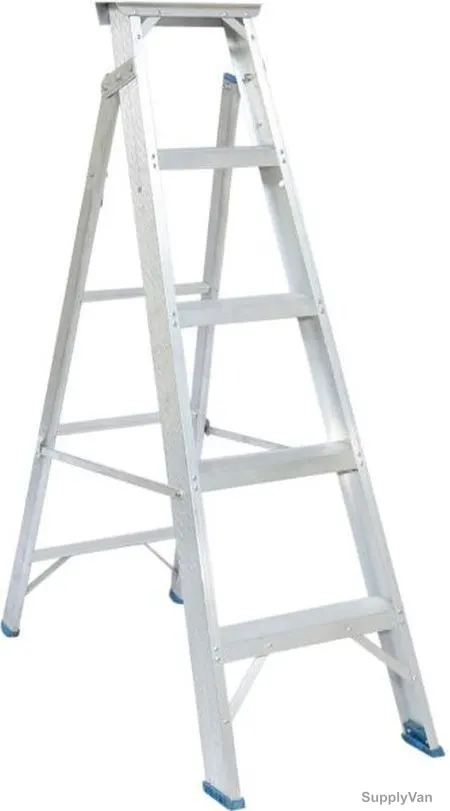 Dorfit Dual Purpose Ladder, Aluminium, 2 Sides, 5 Steps, 1.5 Mtrs