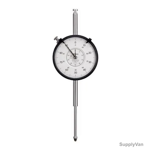 Mitutoyo Dial Indicator With Calibration Certificate, 3058S-19, 0-50MM