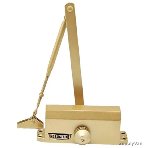 Robustline Automatic Adjustable Door Closer , 1303B, 45-60 Kg Weight Capacity, Gold