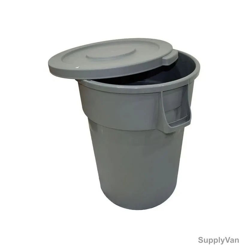 Akc Garbage Bin, GC63-120, Plastic, 120 Ltrs, Grey
