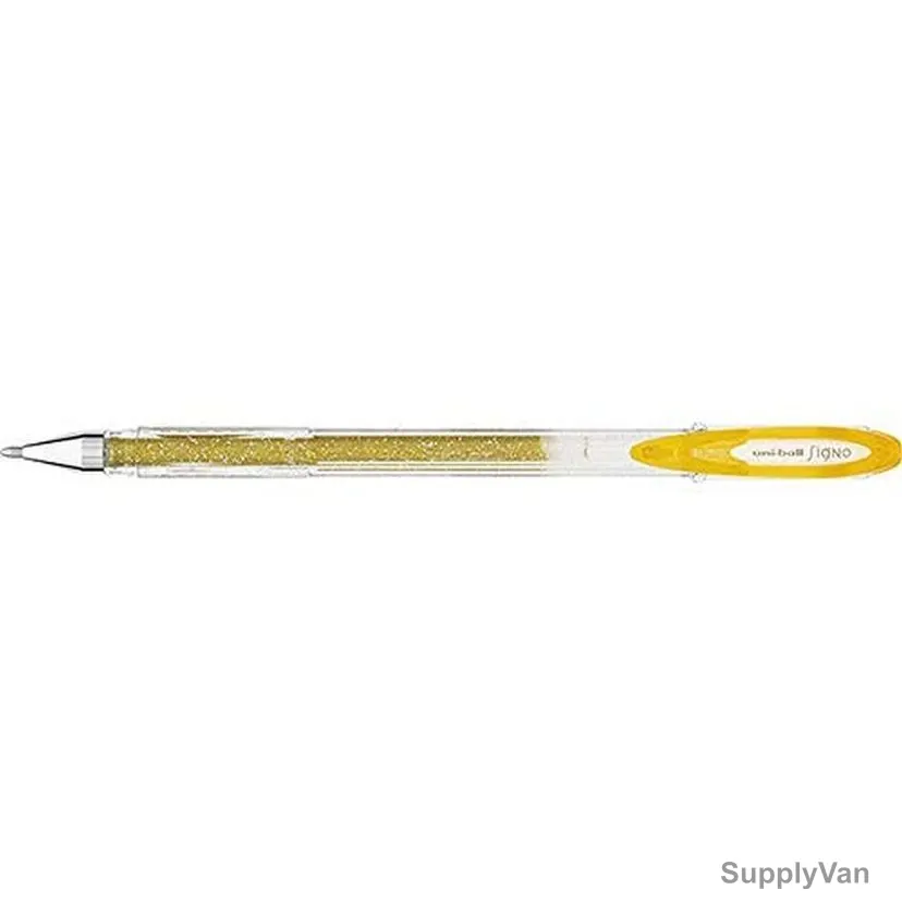 Uni-Ball Roller Ball Pen, UM100, Signo, 0.7MM, Gold, 12 Pcs/Pack