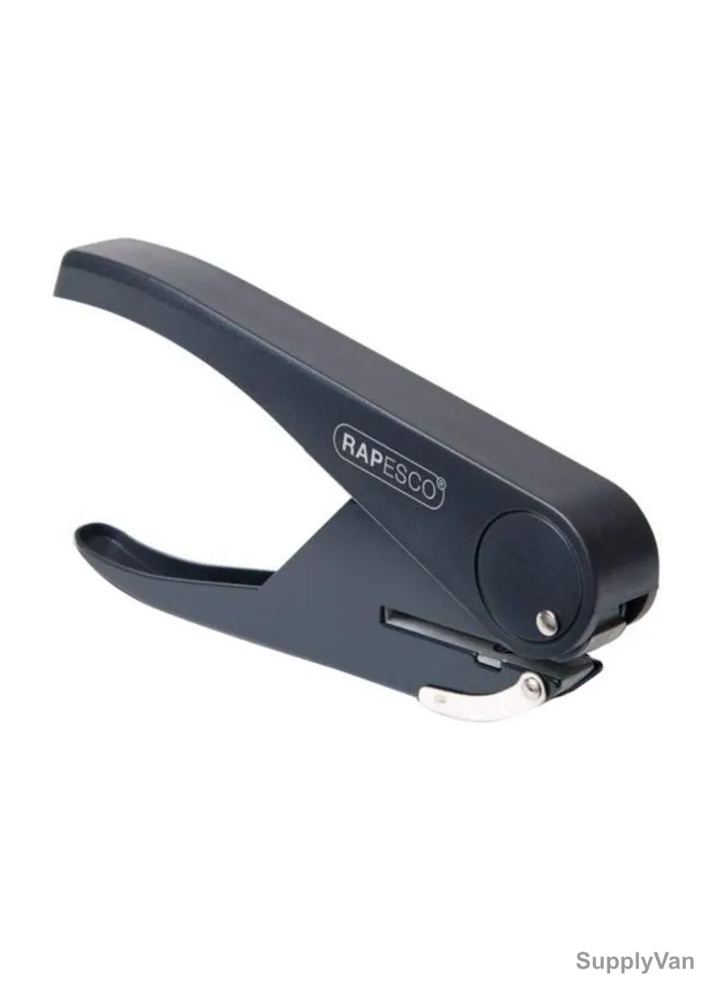Rapesco Single Hole Punch, RPSSPUNCH, Metal, Black, 23 Sheets